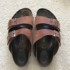 Brown Birkenstock sandals